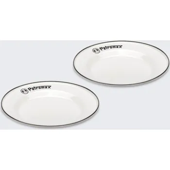 Talíř Petromax Smaltované talíře 18 cm 2 ks BÍLÉ