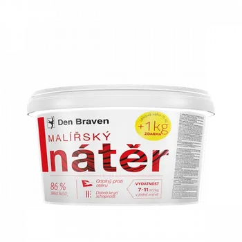 barva na zeď DEN BRAVEN Malířský nátěr 14+1kg (bílá/běl.86%)