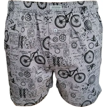 Trenýrky Andrie PS 5898 šedé pánské trenýrky Barva: šedá, Velikost: 3XL