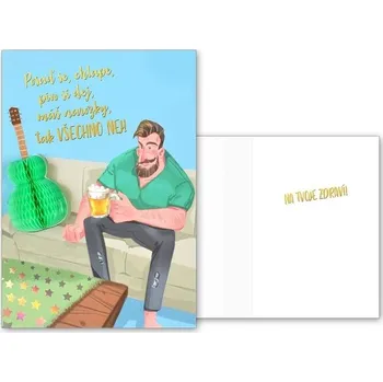 Albi Přání srdečné pro muže s kytarou