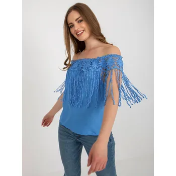 Dámská halenka Blouse-AT-BZ-1801.87-blue Factory Price světle modrá 3297483