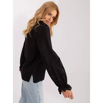 Dámská košile Blouse-LK-BZ-509328.20-black LAKERTA černá 3297426