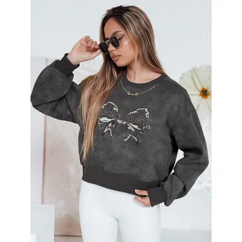 Dámská mikina Dámská oversize mikina s motivem tie-dye DStreet šedá 3281732