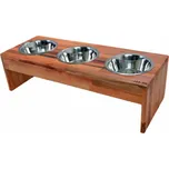 Stojan na psí misky MA-NU | Empty Velikost: L, Počet Misek: Three, Jméno mazlíčka: Bez jména