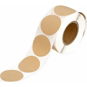 samolepka DP Craft Samolepky v roli kraft kolečka 3,8cm 100ks