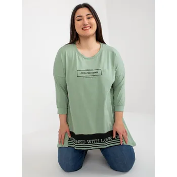 Dámská tunika Tunic-RV-TU-7779.69-pistachio RELEVANCE kaki 3297262