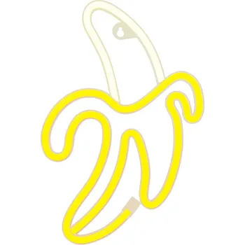 Žárovka Neonové LED světlo BANANA bílá žlutá Baterie + USB FLNE10 Forever Light
