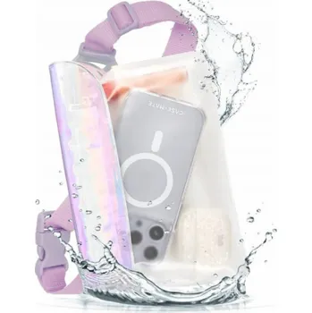 Pouzdro na mobilní telefon Casemate Case-Mate Soap Bubble Waterproof Phone Belt Bag - Voděodolná crossbody taška na smartphony (duhová)