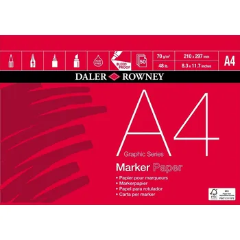 Daler Rowney Graphic Series Marker Paper Grafika Skicář 50 A4 70 g