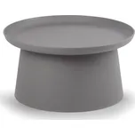Plastový kávový stolek FUNGO, průměr 70 cm, šedý