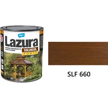 barva a nátěr na dřevo HET SOLDECOL Lazura FORTE středněvrstvá lazura na dřevo 2.5 l SLF-660