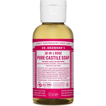 Mýdlo Dr. Bronner´s Tekuté universální mýdlo ALL-ONE! Rose 60ml Dr. Bronner's