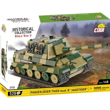 Stavebnice COBI Německý těžký stíhač tanků Panzerjäger Tiger Ausf.B Jagdtiger COBI 2733 - World War II 1:48