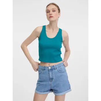 Dámské tričko Tyrkysové dámské crop tílko ORSAY - Dámské Orsay tyrkysová 3333028