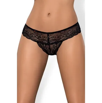 Kalhotky Dámská tanga Miamor thong - OBSESSIVE černá S/M