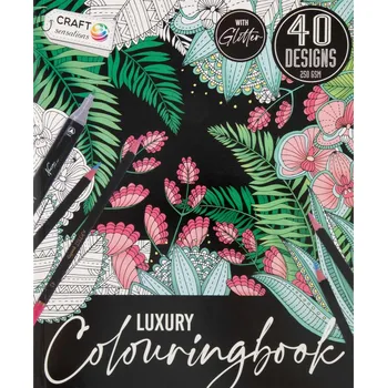 Antistresové omalovánky Kreativní třpytivé omalovánky - Květiny