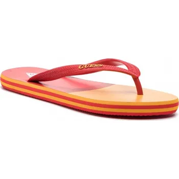 Dámské plavky Plážové žabky F92Z04-BB00H červeno-oranžová - GUESS červeno-oranžová L