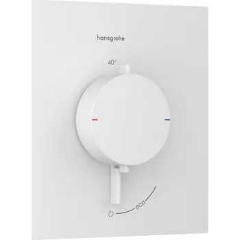 Vodovodní baterie Hansgrohe Ecostat Comfort E sprchová baterie pod omítku s termostatem bílá 33710700