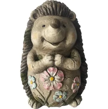 Figurka ježek s květinami Lafiora 22 x 20 x 29,5 cm