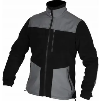 Pánská mikina Dedra Flísová mikina s vsadkami, 280 g/m2, velikost M, černošedá