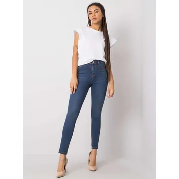 Dámské džíny Jeans trousers-319-SP-742.48-dark blue RUE PARIS modrá 3291485
