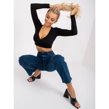 Trousers jeans-RO-SP-2402.10-dark blue RUE PARIS modrá 3294104