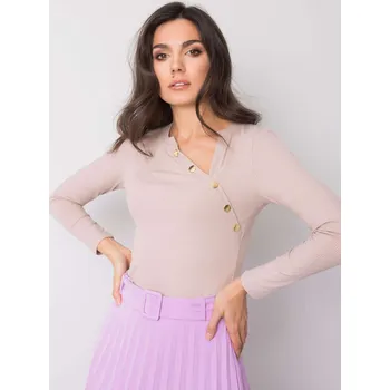 Dámská halenka Blouse-TW-BZ-OB007.20-beige Och Bella růžová 3291663