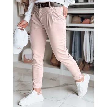 Dámské chinos kalhoty MODELA s páskem, růžové DStreet růžová 3278803