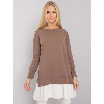 Tunic-RV-TU-7183.33P-Brown RUE PARIS hnědá 3293242