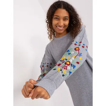 Dámské šaty Dress-RV-SK-8979.94P-gray RUE PARIS šedá 3298829