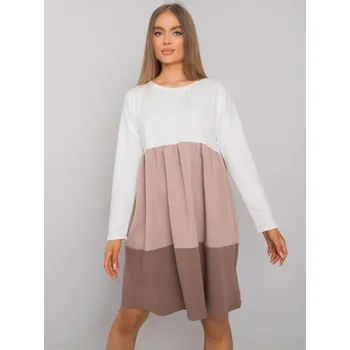 Dámské šaty Dress-RV-SK-7188.83P-brown RUE PARIS Other 3293432