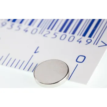 Magsy Neodymový magnet válec pr.7x1,2 N 80 °C, VMM5-N38 Počet kusů: 1 ks