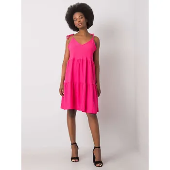 Dámské šaty Dress-RO-SK-2570.19-dark pink RUE PARIS růžová 3291903