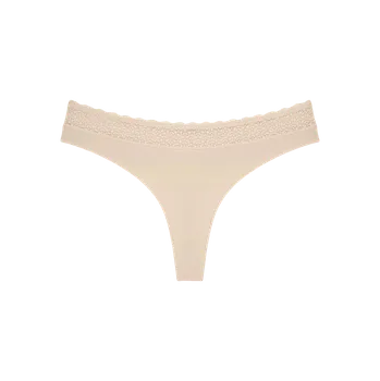 Oblečení a móda Dámská tanga Feel of Modal String - YELLOW - sv. béžová 6720 - TRIUMPH YELLOW L