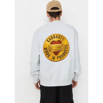 Pánská mikina Carhartt WIP Button (ash heather) XL, šedá