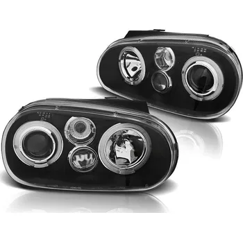 Přední světlomet PŘEDNÍ SVĚTLA VOLKSWAGEN GOLF 4, 1998-2003, ANGEL EYES, ČERNÉ BLACK (LPVW60)