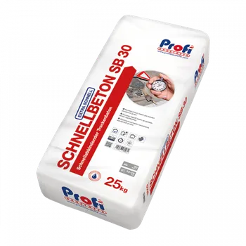 Stavební pojivo PROFI BAU Rychletuhnoucí kotevní beton SCHNELLBETON SB30 25kg (sloupkobeton)