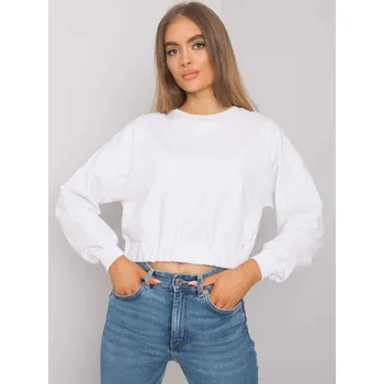 Dámská mikina Sweatshirt-RV-BL-7252.31P-white BASIC Feel Good bílá 3293358