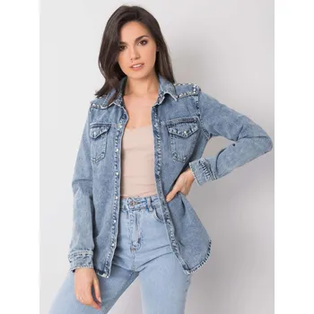 Dámská košile Modrá džínová košile s druky Factory Price šedá 3299819