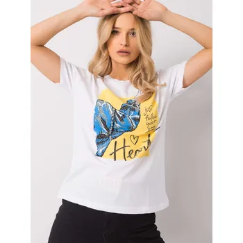 Dámské tričko T-shirt-HB-TS-3037.11P-white H&B šedá 3291480