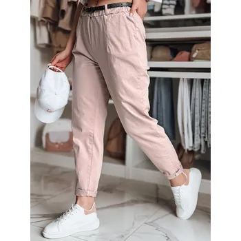 Dámské kalhoty Dámské chinos kalhoty s pasem RELCIX DStreet růžová 3277866