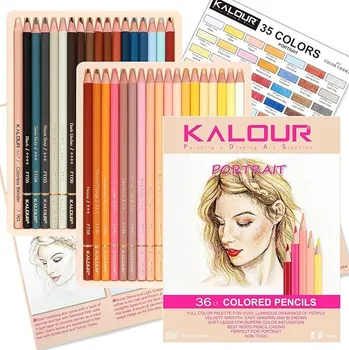 Pastelka KALOUR PDAS pastelky - pleťové tóny pro portrétní kresbu 36ks