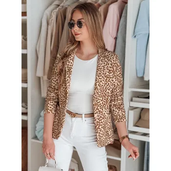 Dámská bunda Dámská taliovaná marynarka MARABELL DStreet hnědá 3279794