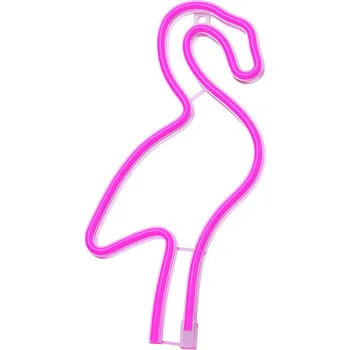Žárovka Neonové LED světlo Flamingo růžový Baterie + USB FLNE18 Forever Light