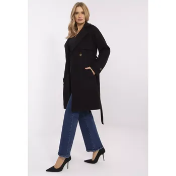 Dámský kabát Coat-TW-PL-BI-2309.86-black Och Bella černá 3279682