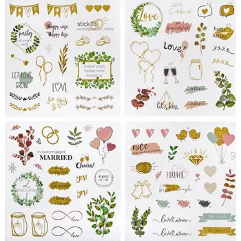 samolepka DP Craft Samolepky svatební 4 archy