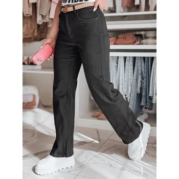 Dámské kalhoty Dámské kalhoty wide leg DELUSSIA černé DStreet černá 3284222