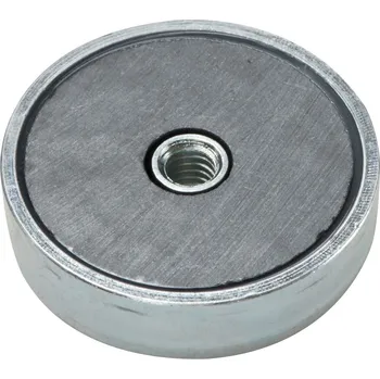 Magsy Magnetická čočka pr. 50 x výška 10 mm s vnitřním závitem M8-6H-F