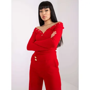 Dámská košile Blouse-RV-BZ-7439.18-red RUE PARIS červená 3293872