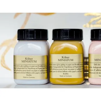 Lepidlo Kölner Miniatum, pro zlacení papíru a plátna Vybrat druh: Žlutý